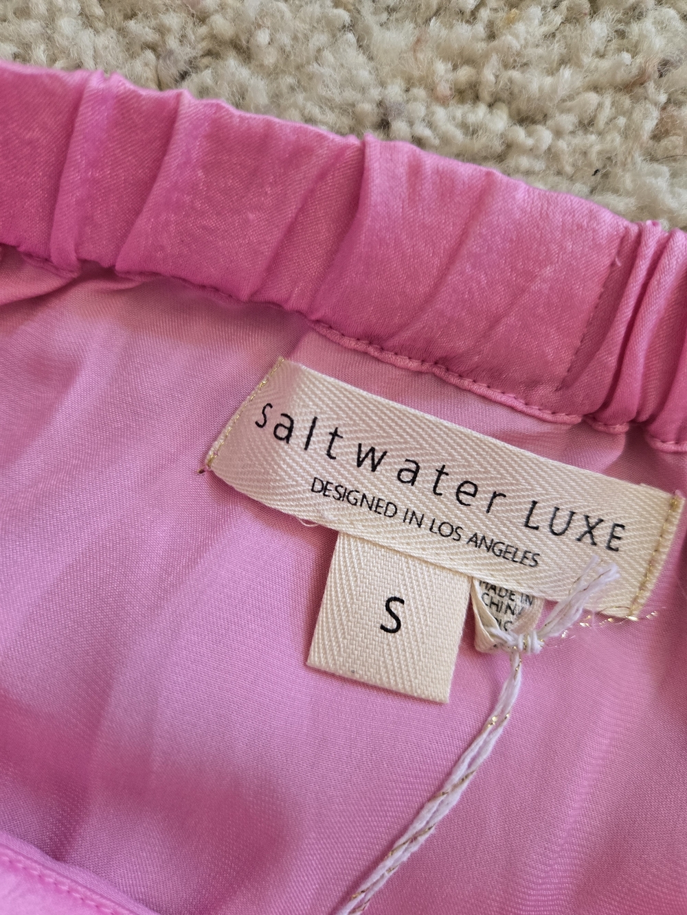 Anthropologie Saltwater Luxe Narissa Bubblegum Pink Maxi Skirt Size S - Picture 3 of 3